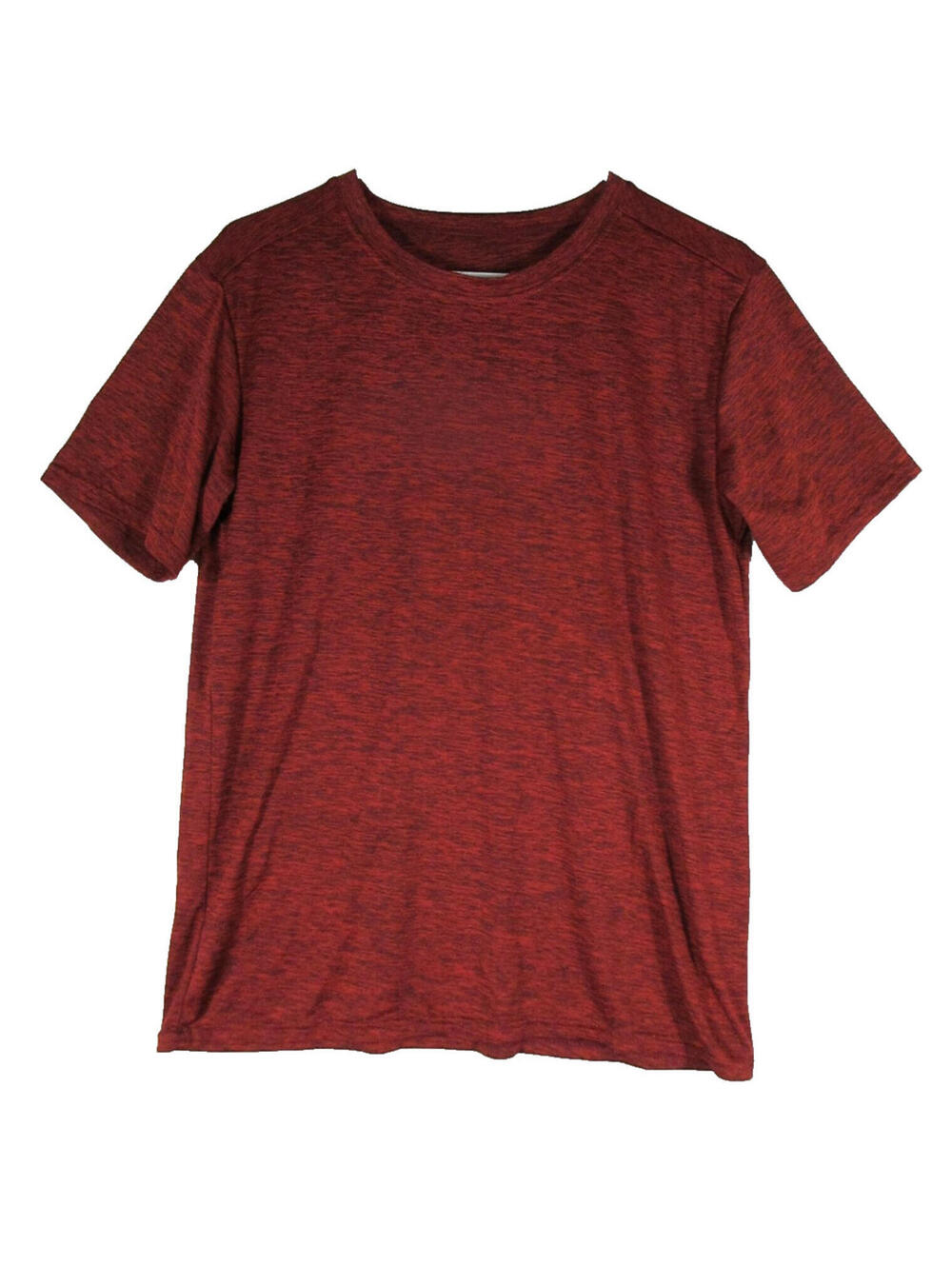 Real Essentials Mens Performance T-Shirt Crew Neck Short Sleeve Size M Red